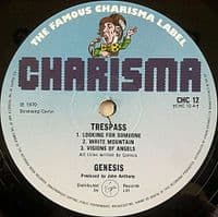 GENESIS Trespass Vinyl Record LP Charisma..